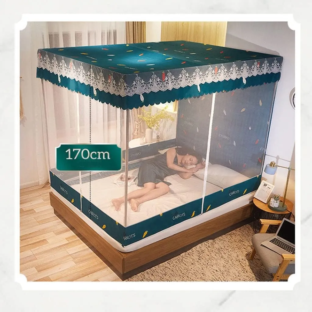 Mosquito Net for Dormitory, Home Encryption Mosquito Net Cover, Transparent Bedspread, Mosquito Repellent (Yellow 5 Foot Bed)