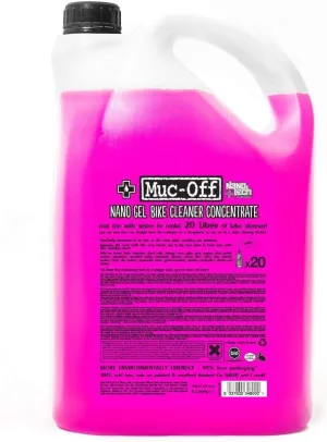 Muc-Off Bike Cleaner Concentrate, 5 Liter - Fast-Action, Biodegradable Nano Gel Refill - Mixes with Water to Make Up to 20 Liters of Bike Wash