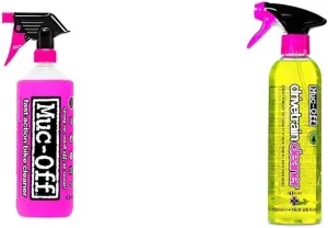 Muc-Off Nano Tech Bike Cleaner Bio Drivetrain Cleaner, 500 Milliliters - Effective Biodegradable Bicycle Chain Cleaner and Degreaser Spray - Suitable for All Types of Bike