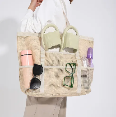 Multi-pocket Mesh Tote
