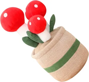 Mushroom Stuffed Animal Plush Mushroom Fairy Desktop Plush Faux Bonsai Miniature Bonsai Decor