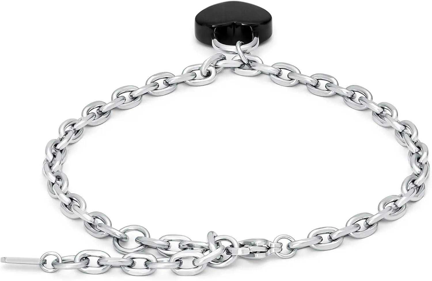 MVMT Women's Heartlock Charm Bracelet
