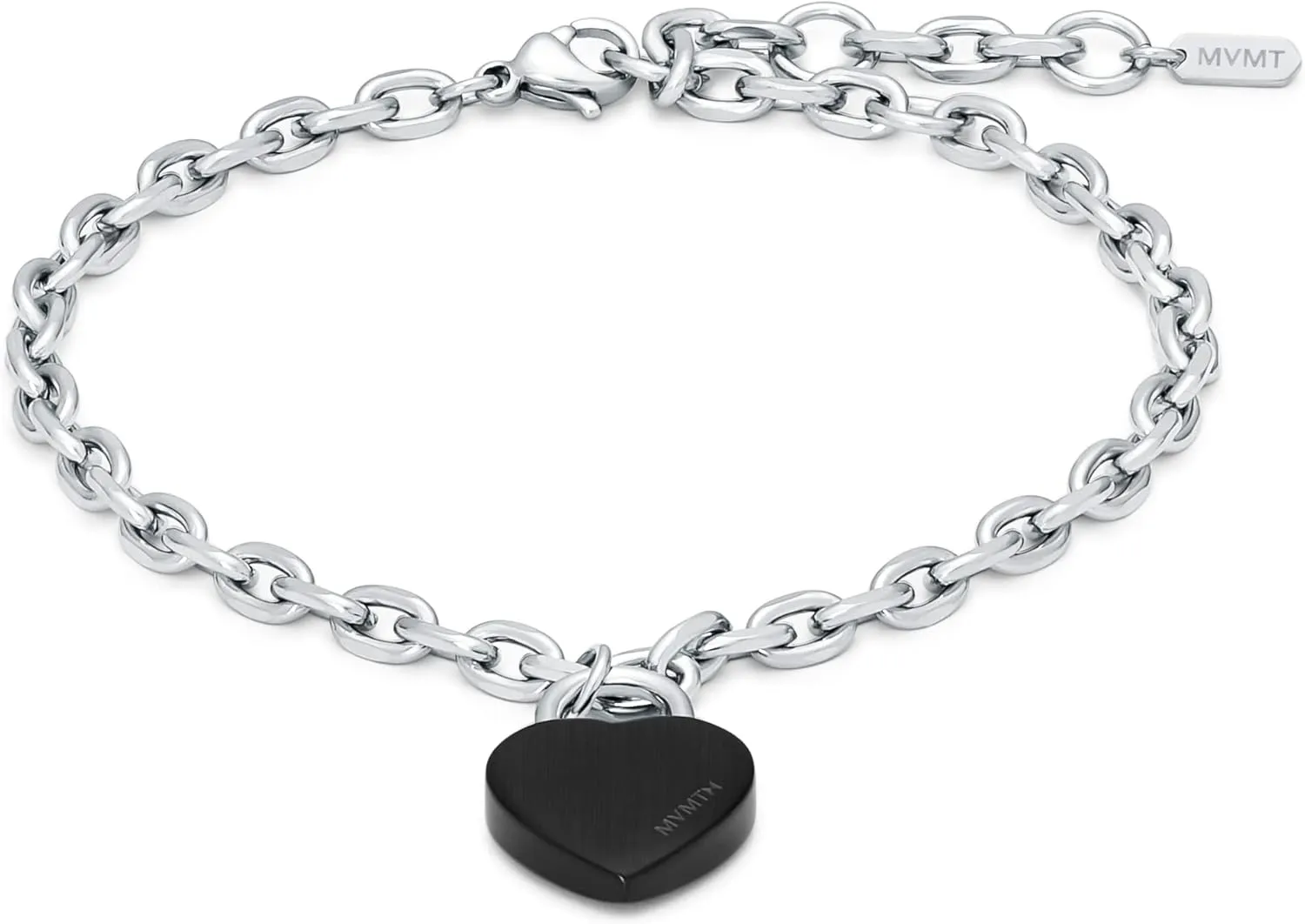 MVMT Women's Heartlock Charm Bracelet