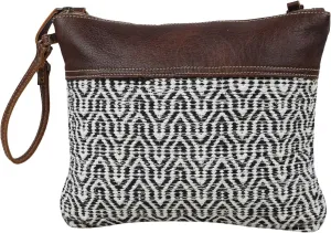 Myra Bag Mix n' Match Upcycled Canvas & Leather Crossbody Bag S-1578