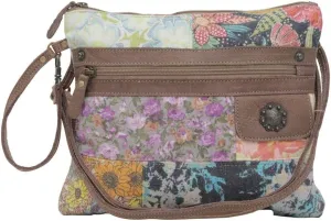 Myra Bag Western Leather Crossbody Bag for Women - Upcycled Canvas Shoulder Bag Le Piccolo