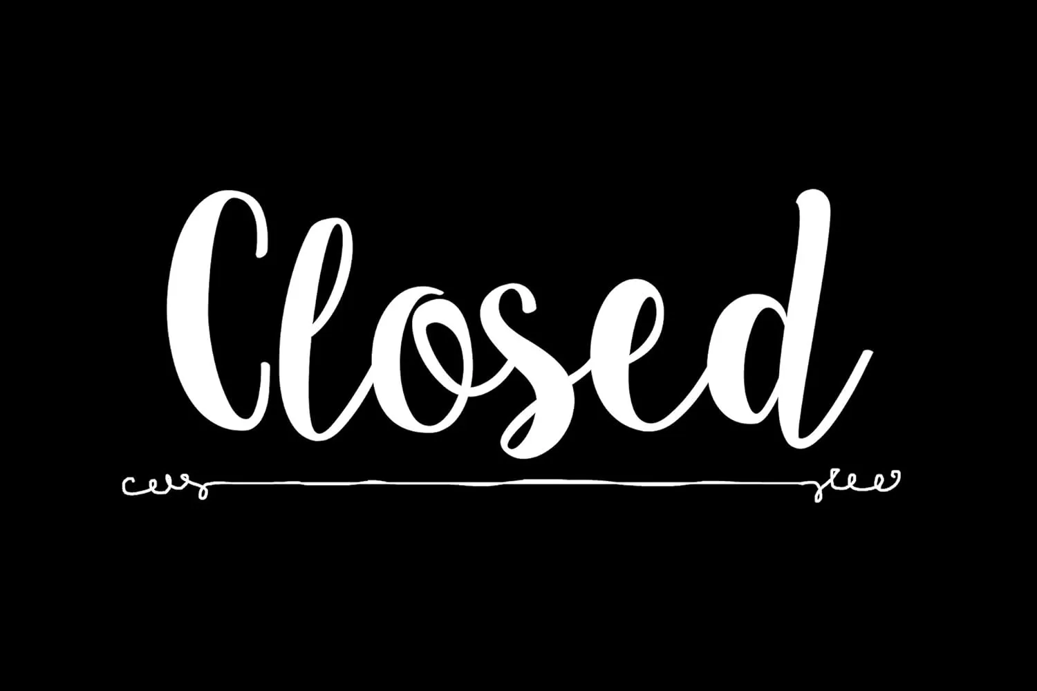NAHANCO NMSKBO Black with White Print Open/Closed Metal Sign Kit, 12”W x 8”H, Black w/White print