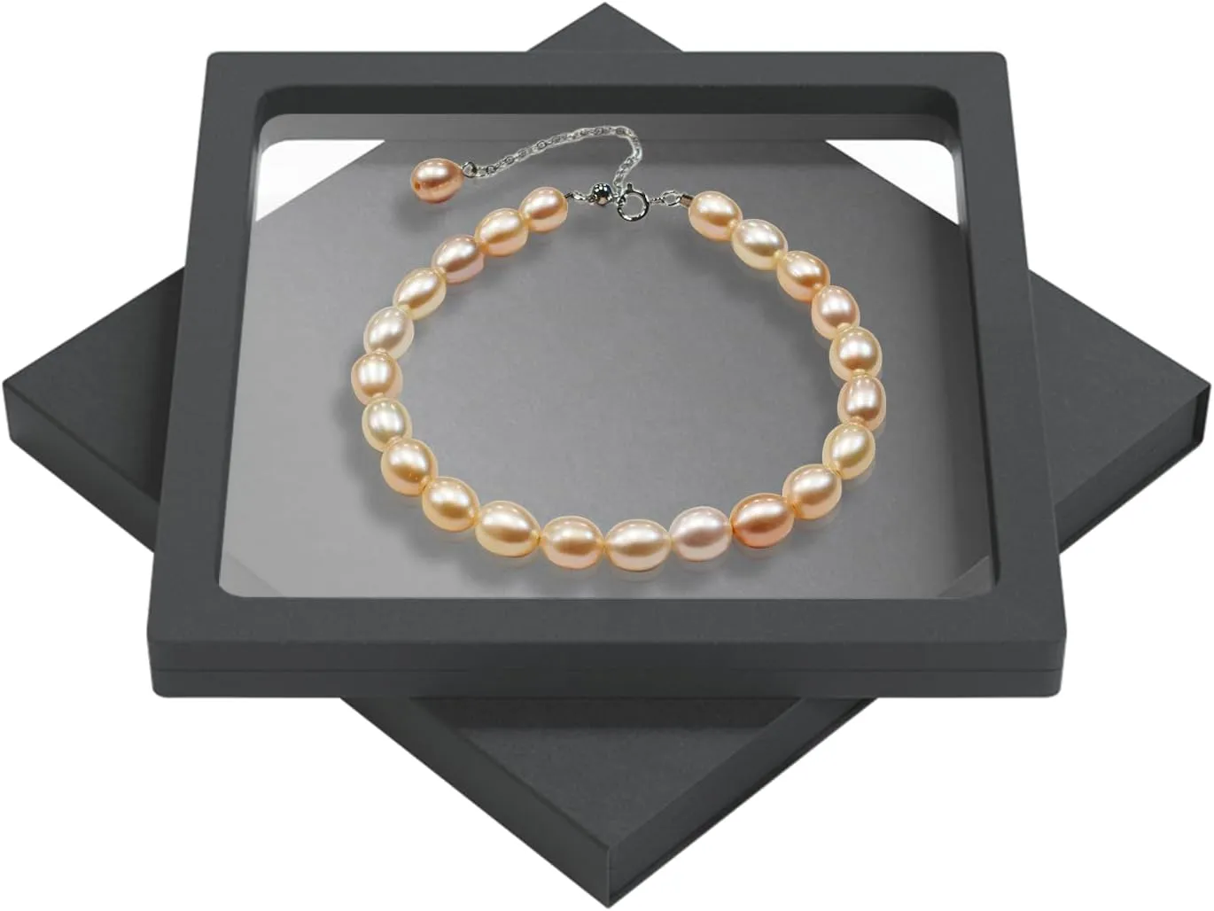 Natural Freshwater Pearl Bracelets for Women AAA  Quality- Exquisite and Elegant 6-8mm Colorful Pearl Bracelet - S925 Silver Adjustable Buckle Ladies' Holiday Gifts,Mother's Day Gifts