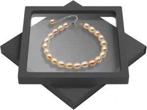 Natural Freshwater Pearl Bracelets for Women AAA  Quality- Exquisite and Elegant 6-8mm Colorful Pearl Bracelet - S925 Silver Adjustable Buckle Ladies' Holiday Gifts,Mother's Day Gifts