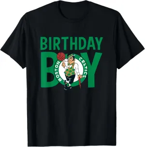 NBA Birthday Boy Vintage Retro Boston Celtics Logo T-Shirt