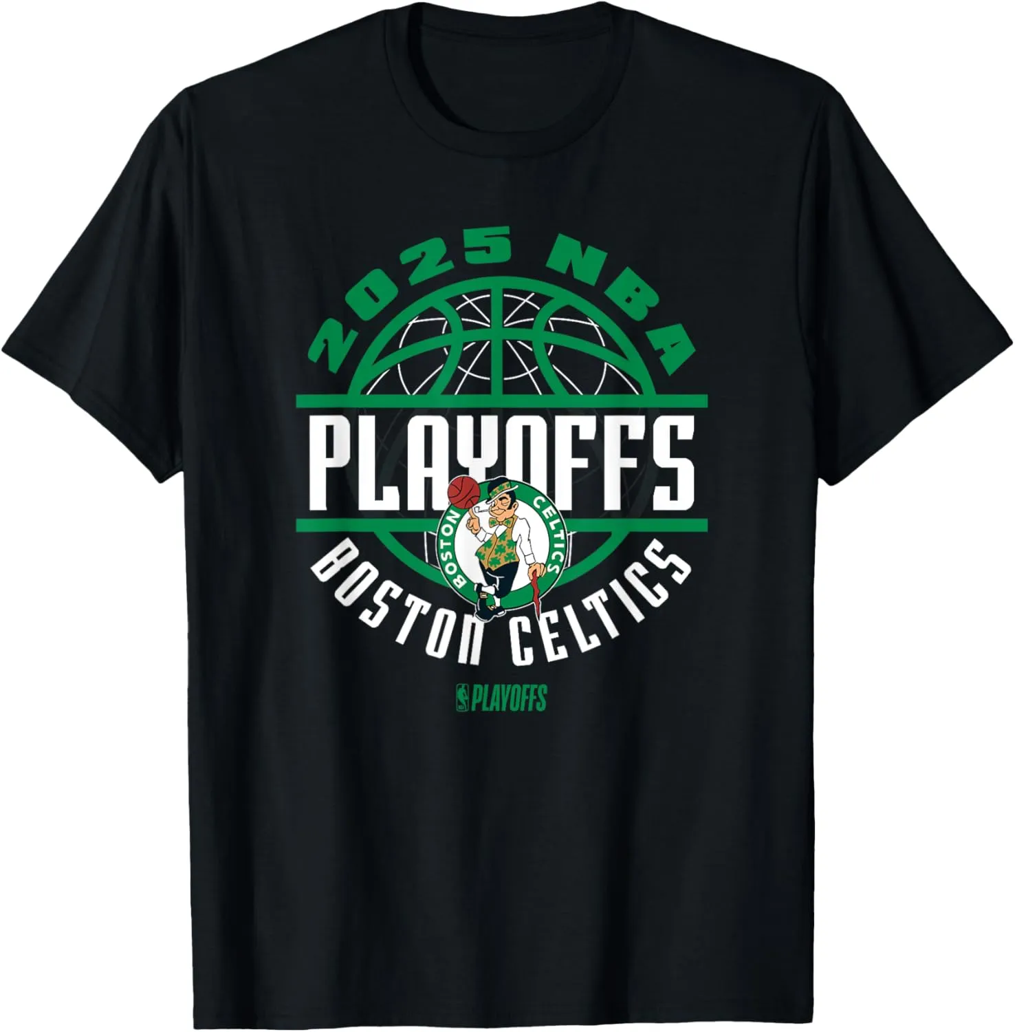 NBA Official Boston Celtics 2025 Playoffs Game Time T-Shirt