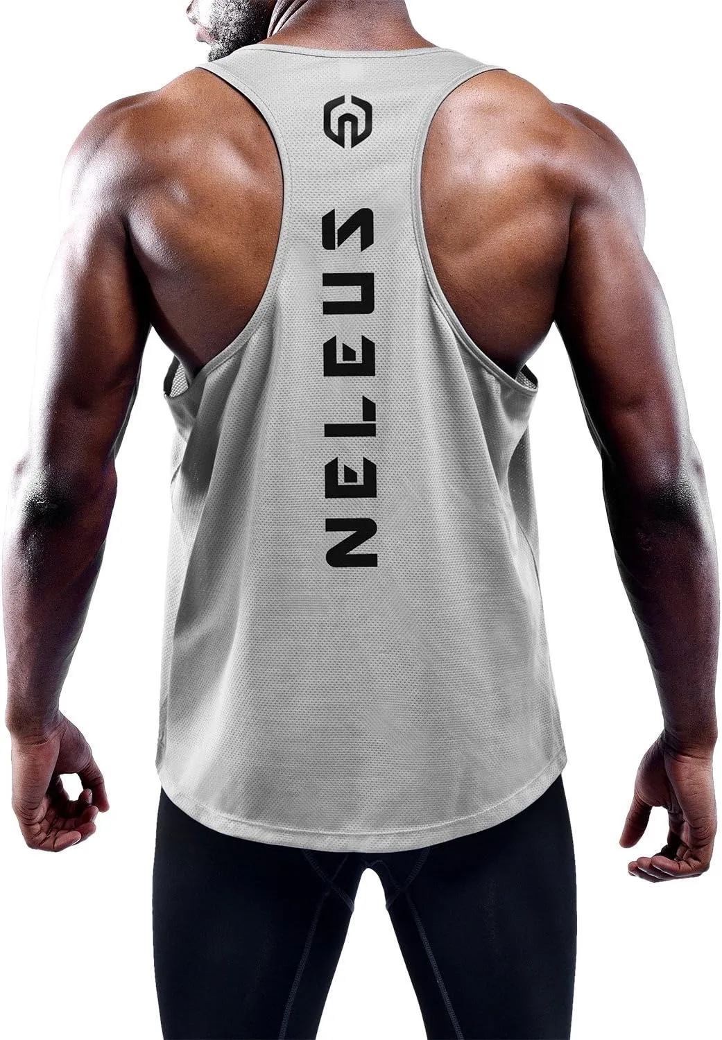 NELEUS Men's 3 Pack Dry Fit Y-Back Muscle Tank Top