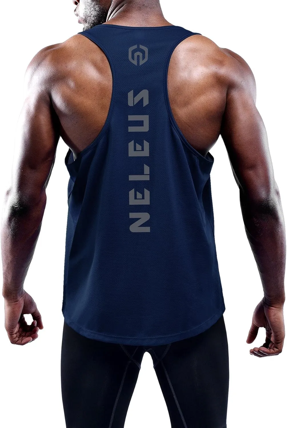 NELEUS Men's 3 Pack Dry Fit Y-Back Muscle Tank Top