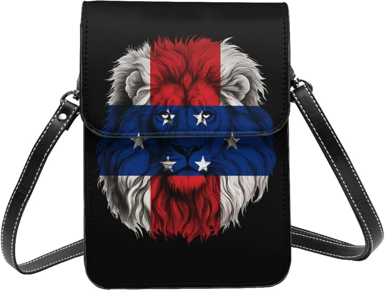 Netherlands Antilles The Dutch Antilles Lion Flag Small Crossbody Bag Is A Shoulder Bag Designed For Women And Girls Cell Phone Crossbody Wallet Purses With Card Slots Adjustable Strap