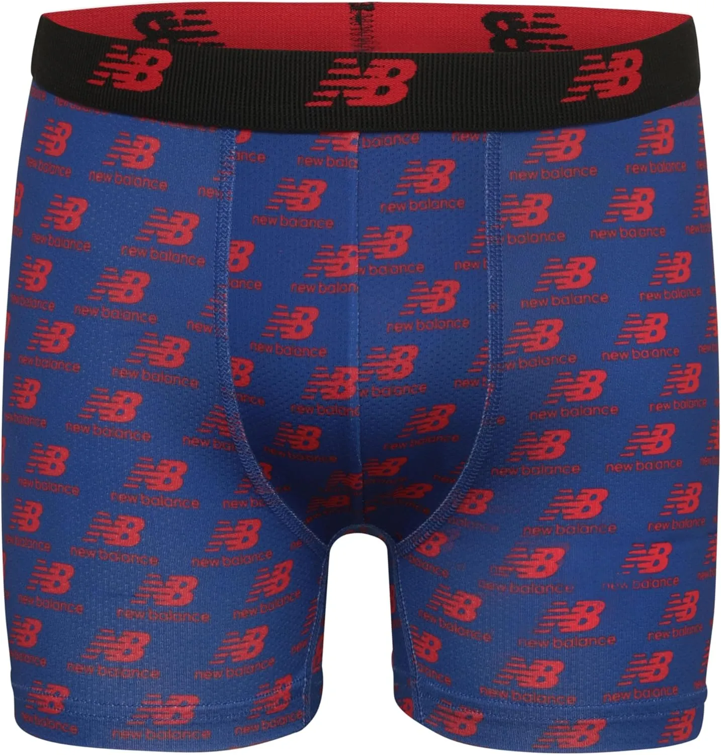 New Balance Boys' Tagless Moisture Wicking Breathable Boxer Briefs Underwear (2 Performance/2 Mesh)