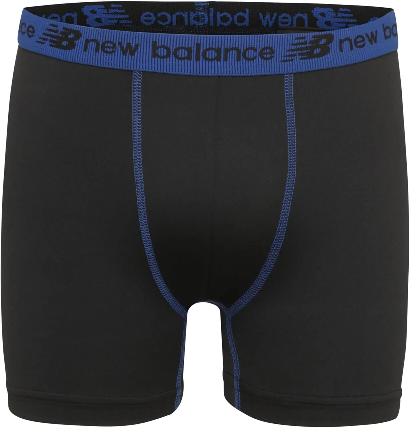 New Balance Boys' Tagless Moisture Wicking Breathable Boxer Briefs Underwear (2 Performance/2 Mesh)
