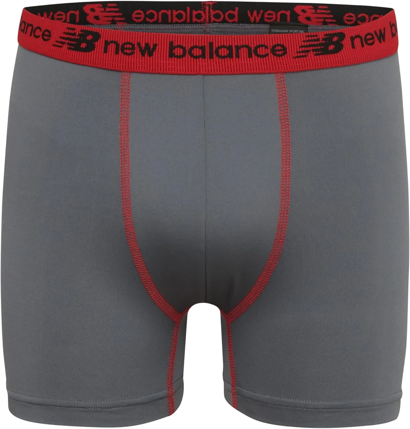 New Balance Boys' Tagless Moisture Wicking Breathable Boxer Briefs Underwear (2 Performance/2 Mesh)