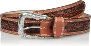 Nocona Belt Co. Men's Tan Mexican Floral Embose