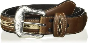 Nocona Belt Co. Men's Top Hand Black Middle Inlay
