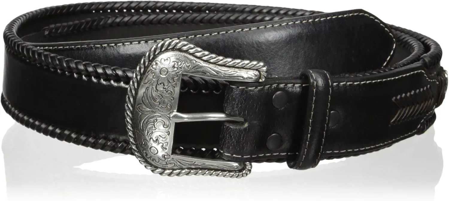 Nocona Belt Co. Men's Top Hand Black Wipstitch