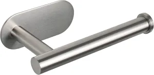 Non Perforated Toilet Paper Holder for Bathrooms, Adhesive, Stainless Steel
