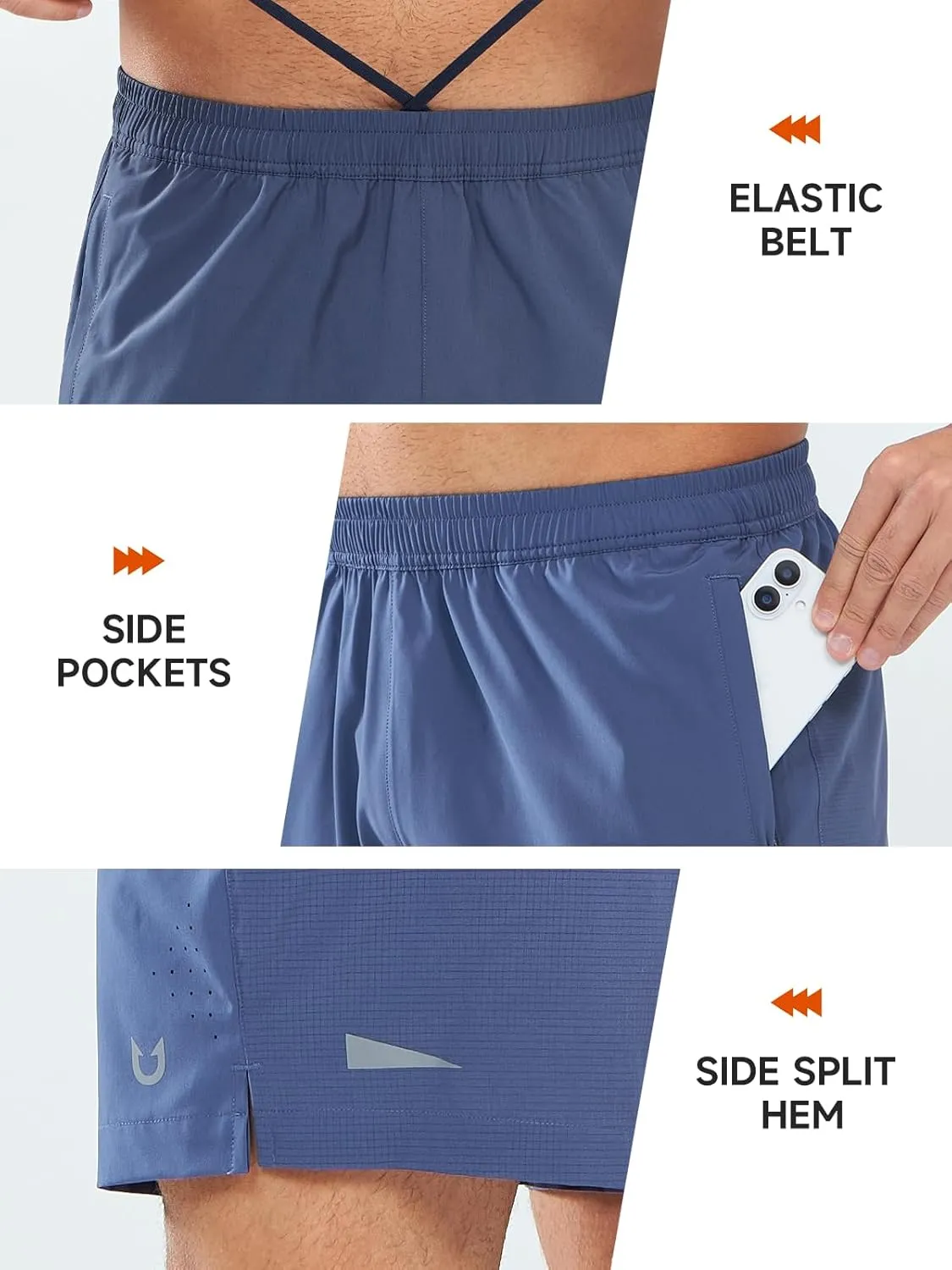 NORTHYARD Mens Gym Workout Shorts 5'' Running Quick Dry Casual Athletic Basketball Shorts