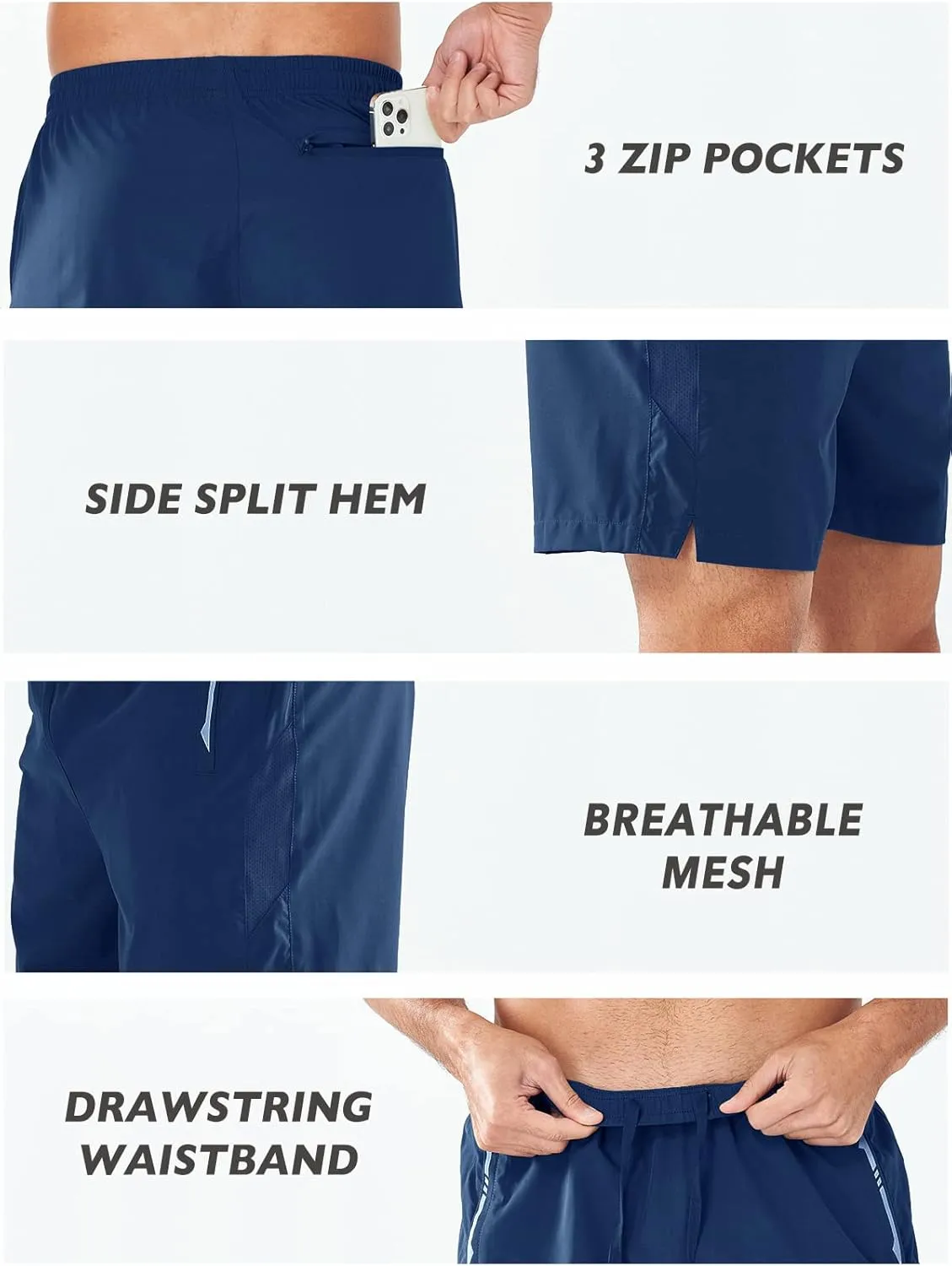 NORTHYARD Men's Running Athletic Shorts 5"/ 7"/ 9" Workout Gym Short Tennis Quick Dry Active Sport Hiking Basketball