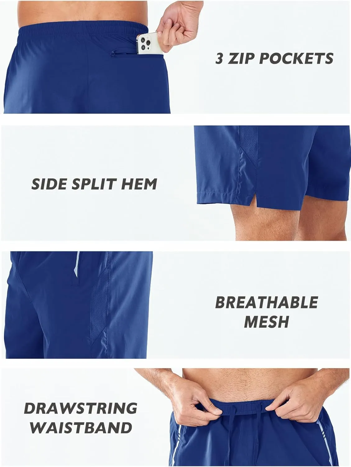 NORTHYARD Men's Running Athletic Shorts 5"/ 7"/ 9" Workout Gym Short Tennis Quick Dry Active Sport Hiking Basketball