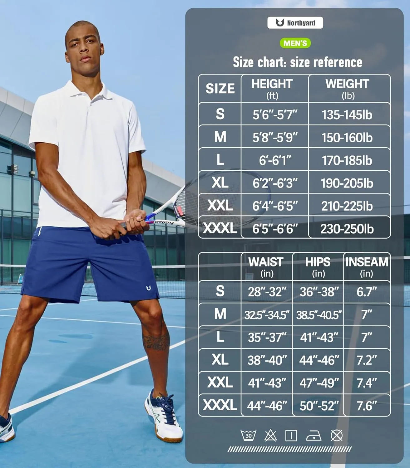 NORTHYARD Men's Running Athletic Shorts 5"/ 7"/ 9" Workout Gym Short Tennis Quick Dry Active Sport Hiking Basketball