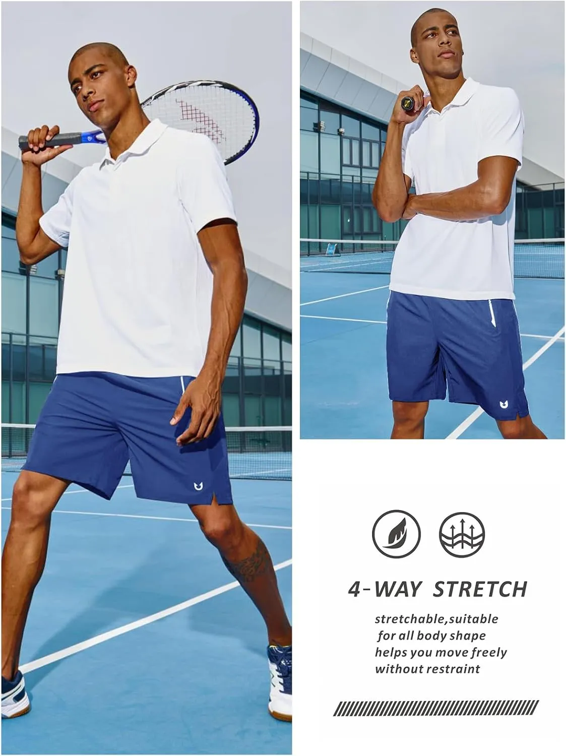 NORTHYARD Men's Running Athletic Shorts 5"/ 7"/ 9" Workout Gym Short Tennis Quick Dry Active Sport Hiking Basketball