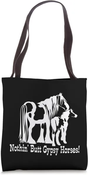 Nothin' Butt Gypsy Horses Gypsy Mare and Foal Tote Bag