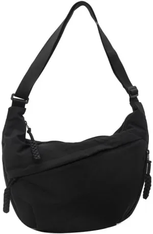 Nylon Crescent Crossbody Bag for Women Shoulder Tote Handbag Casual Sling Bag Dumpling Purse Bag for Outdoor Travel