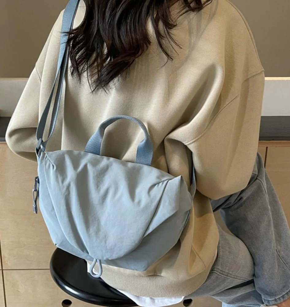 Nylon Crossbody Bags Medium Crescent Handbag Women Shoulder Purse Small Tote 2024