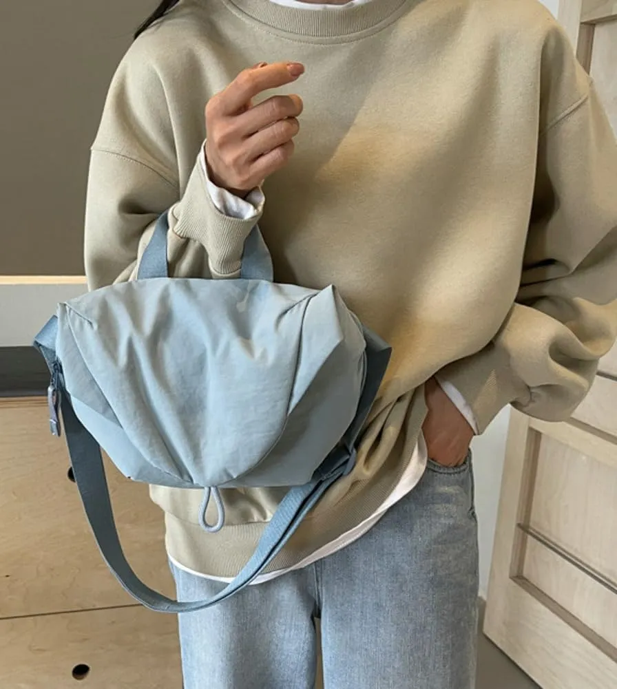 Nylon Crossbody Bags Medium Crescent Handbag Women Shoulder Purse Small Tote 2024