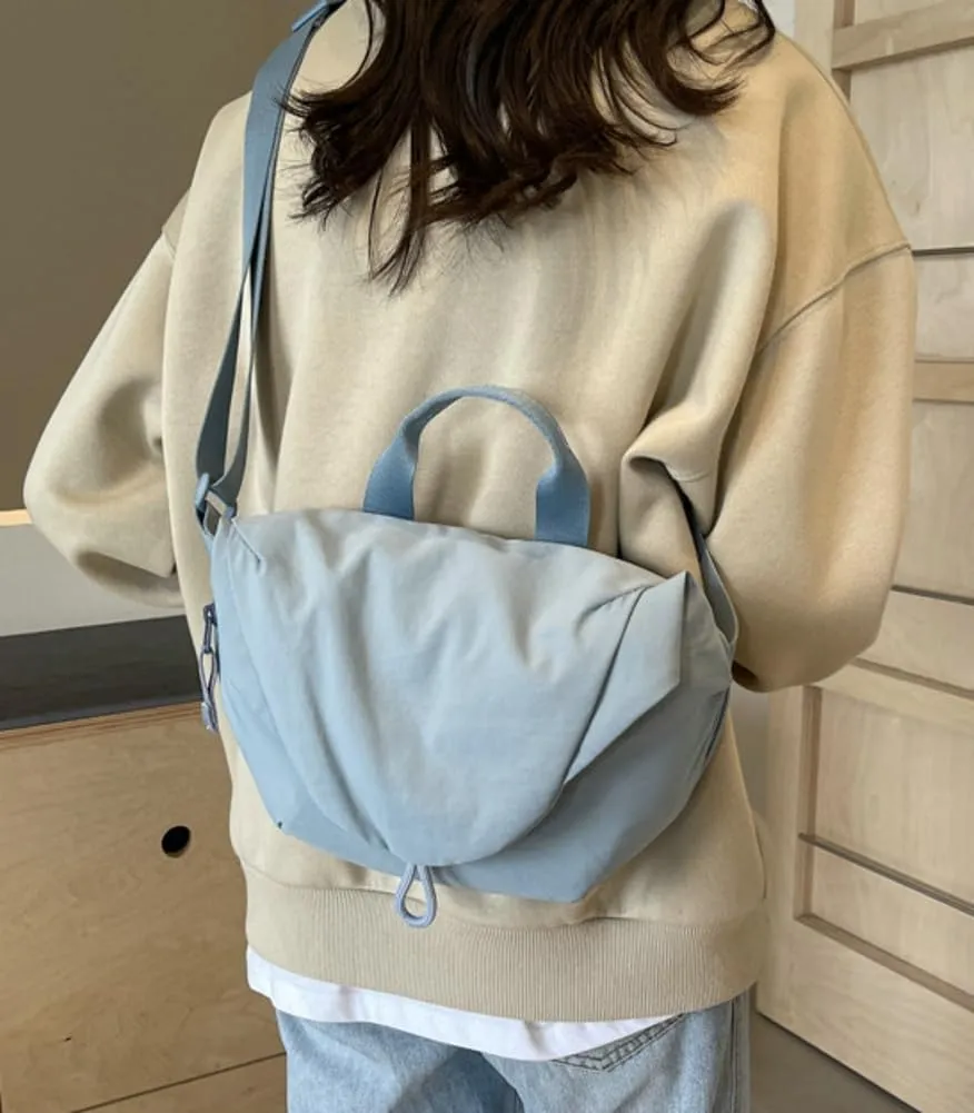 Nylon Crossbody Bags Medium Crescent Handbag Women Shoulder Purse Small Tote 2024
