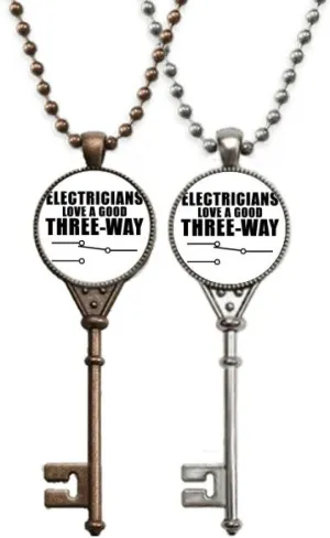 OFFbb-USA Personal Electric Switch Preferences Key Necklace Pendant Jewelry Couple Decoration