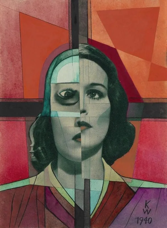 Ohne Titel (Collage) II; aus; â€˜Die 150 Blätterâ€™ (1940) Poster Print by Karl Wiener (18 x 24)