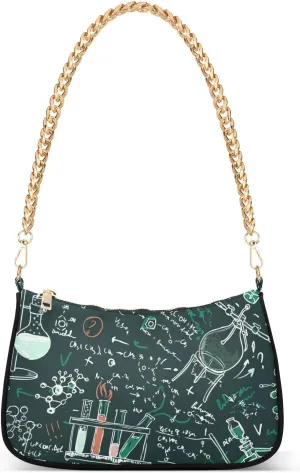 Old Chemistry Laboratory Shoulder Bag for Women Small Purse Evening Purse Prom Purse with Chain Strap for Women