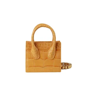 Orange Poker Face Mini Tote