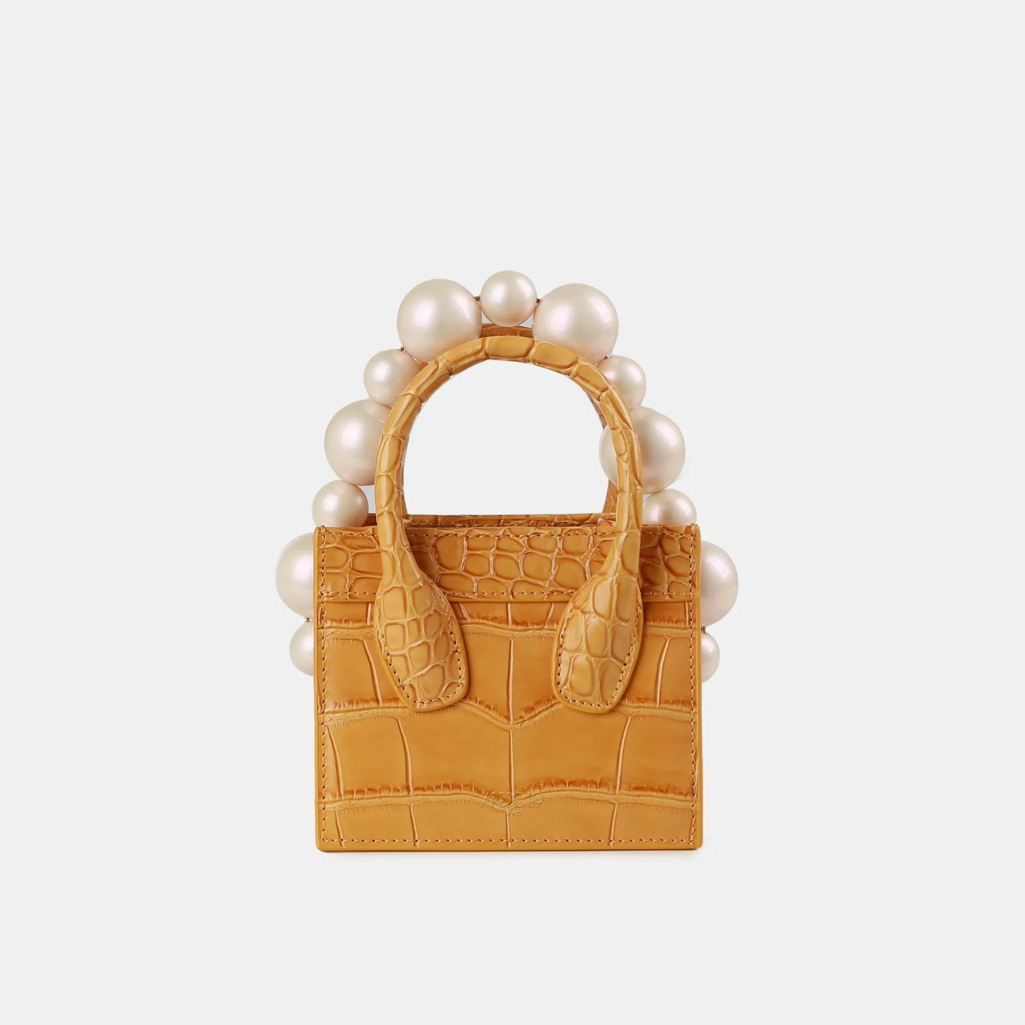 Orange Poker Face Mini Tote
