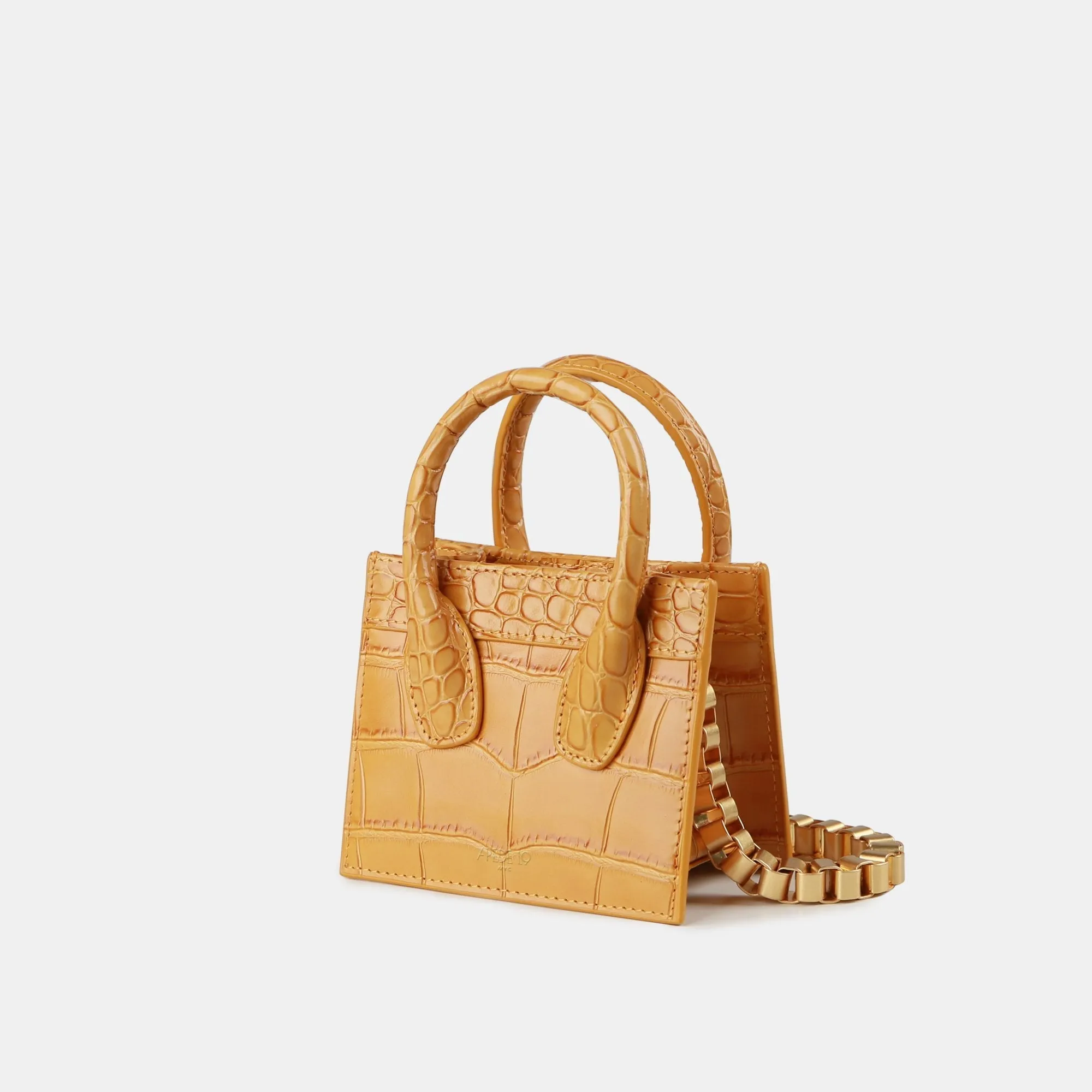 Orange Poker Face Mini Tote
