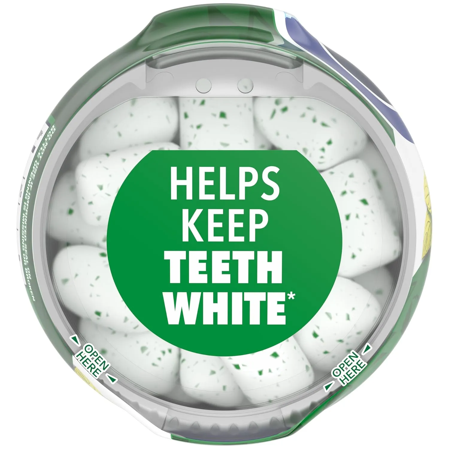 Orbit Gum White Spearmint Gum, 40 Piece Bottle (Pack of 6), Sugar Free Chewing Gum