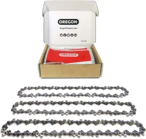 Oregon S52 AdvanceCut Chainsaw Chain for 14-Inch Bar, Fits Craftsman, Echo, Homelite, Poulan, 3-Pack
