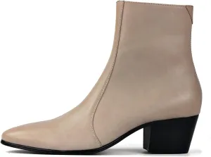 OSSTONE Men Chelsea Ankle Boots Leather Chukka Boots Casual Heel Retro Dress Boots JY040-US