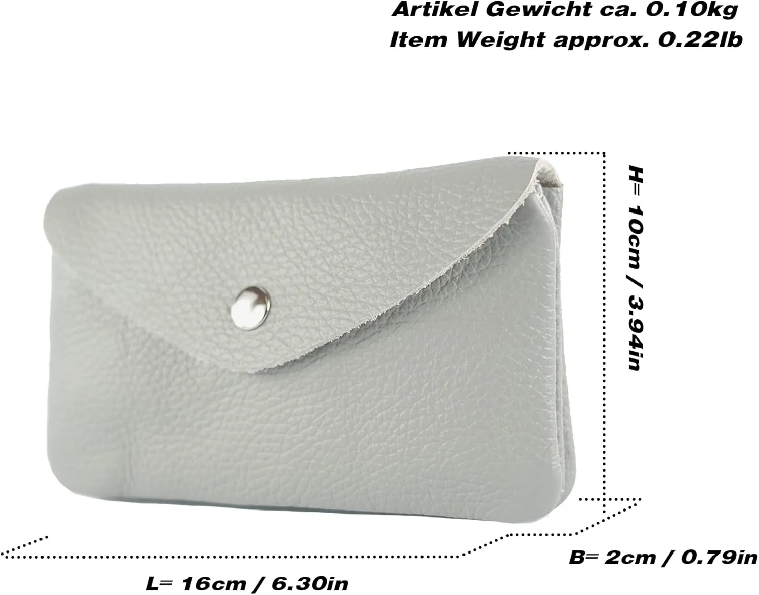 P11 - ital. Leder Damen Geldbörse Portemonnaie Medium (Blue)