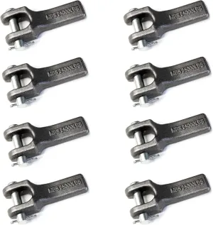(Pack of 8) 3/8 inch Weld-On Safety Chain Retainer for Truck Trailer Hitch