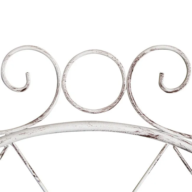 Panacea French Country Scroll Trellises, Aged White, 3 Pack