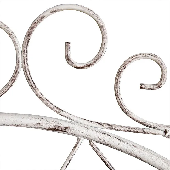 Panacea French Country Scroll Trellises, Aged White, 3 Pack