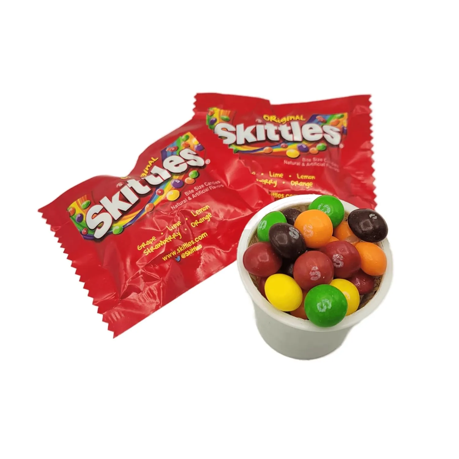Party-Perfect Mars Candy Variety Pack - 100pcs. of Skittles, Starburst, Twix, 3Musketeers and Snickers Minis - Individually Wrapped Bulk Assortment (2 Pounds)