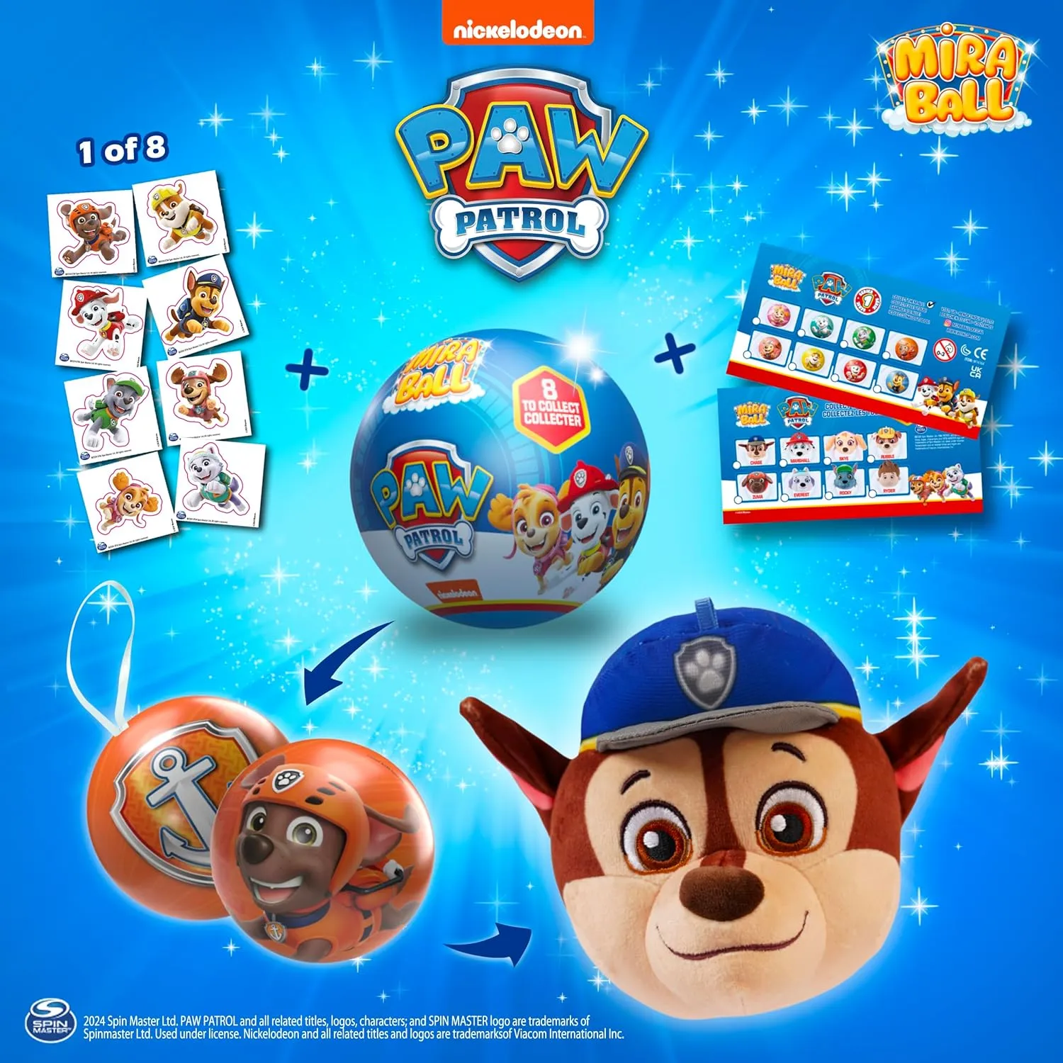 PAW Patrol Mystery Expandable Maxi Plush to UNbox, Collectible Squishy and Soft Plush with 4 Surprise, Limited Edition, Great Toy Gift for Kids Aged 3  (2-Pack)