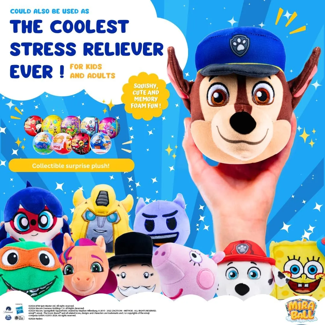 PAW Patrol Mystery Expandable Maxi Plush to UNbox, Collectible Squishy and Soft Plush with 4 Surprise, Limited Edition, Great Toy Gift for Kids Aged 3  (2-Pack)